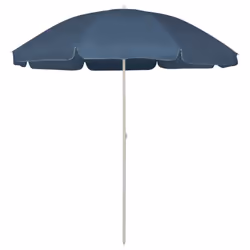 vidaXL Beach Parasol Outdoor Umbrella Sun Shelter Patio Canopy Sunshade Blue