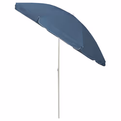 vidaXL Beach Parasol Outdoor Umbrella Sun Shelter Patio Canopy Sunshade Blue