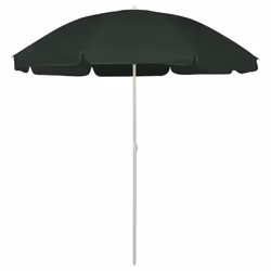 vidaXL Beach Umbrella Garden Sunshade Outdoor Sun Shelter Patio Canopy Parasol - green, 240 cm