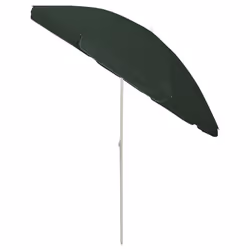vidaXL Beach Umbrella Garden Sunshade Outdoor Sun Shelter Patio Canopy Parasol - green, 240 cm