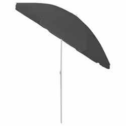vidaXL Beach Umbrella Anthracite Yellow Parasol Sunshade Canopy Beath Patio - Additional view 2