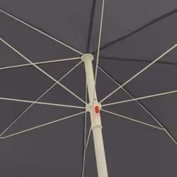 vidaXL Beach Umbrella Anthracite Yellow Parasol Sunshade Canopy Beath Patio - Additional view 4