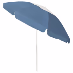 vidaXL Beach Umbrella Garden Sunshade Outdoor Sun Shelter Patio Canopy Parasol - blue and white, 240 cm - Additional view 2