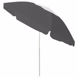 vidaXL Beach Parasol Outdoor Umbrella Sun Shelter Canopy Sunshade Anthracite - Additional view 2