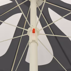 vidaXL Beach Parasol Outdoor Umbrella Sun Shelter Canopy Sunshade Anthracite - Additional view 3