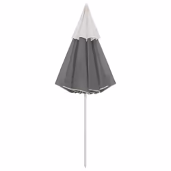 vidaXL Beach Parasol Outdoor Umbrella Sun Shelter Canopy Sunshade Anthracite - Additional view 5