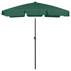vidaXL Beach Umbrella Garden Sunshade Outdoor Sun Shelter Patio Canopy Parasol - green