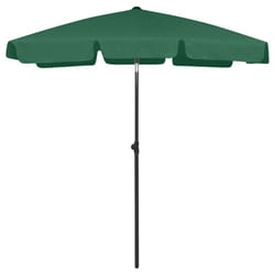 vidaXL Beach Umbrella Garden Sunshade Outdoor Sun Shelter Patio Canopy Parasol - green