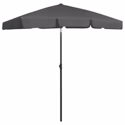 vidaXL Beach Parasol Outdoor Umbrella Sun Shelter Canopy Sunshade Anthracite - Additional view 10