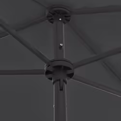 vidaXL Beach Parasol Outdoor Umbrella Sun Shelter Canopy Sunshade Anthracite