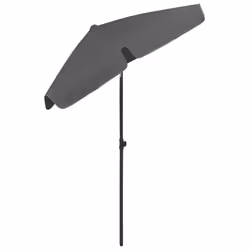 vidaXL Beach Parasol Outdoor Umbrella Sun Shelter Canopy Sunshade Anthracite - Additional view 5