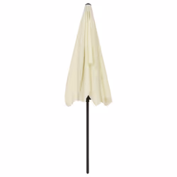 vidaXL Beach Parasol Outdoor Umbrella Sun Shelter Canopy Sunshade Sand Yellow - Additional view 6