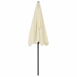 vidaXL Beach Parasol Outdoor Umbrella Sun Shelter Canopy Sunshade Sand Yellow - Additional view 9