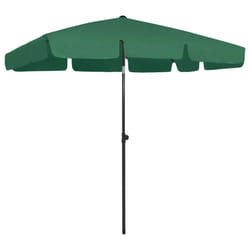vidaXL Beach Parasol Outdoor Umbrella Sun Shelter Patio Canopy Sunshade Green