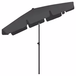 vidaXL Beach Parasol Outdoor Umbrella Sun Shelter Canopy Sunshade Anthracite - Additional view 5