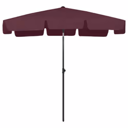 vidaXL Beach Parasol Outdoor Umbrella Sun Shelter Canopy Sunshade Bordeaux Red