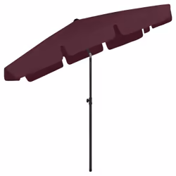 vidaXL Beach Parasol Outdoor Umbrella Sun Shelter Canopy Sunshade Bordeaux Red - Additional view 5