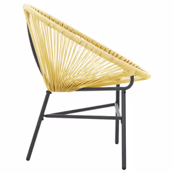 VidaXL 313139 outdoor chair Terrace Padded seat Polyethylene, Rattan, Steel Beige - Additional view 5