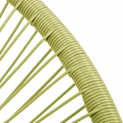 VidaXL 313141 outdoor chair Terrace Padded seat Polyethylene, Rattan, Steel Green - Additional view 6