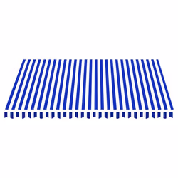 vidaXL Replacement Fabric for Awning Blue and White 4x3.5 m Outdoor Canopy