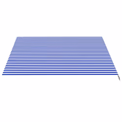 vidaXL Replacement Fabric for Awning Blue and White 4x3.5 m Outdoor Canopy