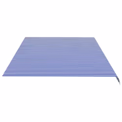 vidaXL Replacement Fabric for Awning Blue and White 6x3.5 m Outdoor Canopy