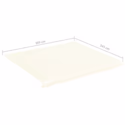 vidaXL Replacement Fabric for Awning Cream 4x3.5 m Outdoor Canopy Sunshade - Additional view 5