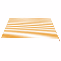 VidaXL Replacement Fabric for Awning Yellow and White 4.5x3.5 m - Additional view 4