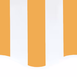 vidaXL Replacement Fabric for Awning Yellow and White 6x3.5 m Outdoor Canopy - Additional view 4