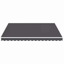 vidaXL Replacement Fabric for Awning Anthracite 4x3.5 m Outdoor Patio Canopy - Additional view 2