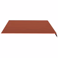 vidaXL Awning Top Sunshade Canvas Sunflower Canopy Top Replacement Fabric - orange and brown