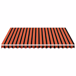 vidaXL Replacement Fabric for Awning Orange and Brown Patio Canopy Awning Top - Additional view 2