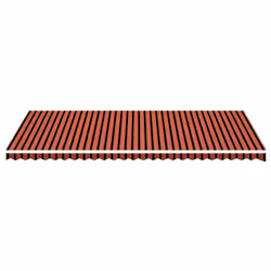vidaXL Replacement Fabric for Awning Orange and Brown 6x3.5 m Outdoor Canopy - Additional view 2
