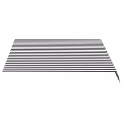 vidaXL Replacement Fabric for Awning Anthracite and White 3x2.5 m Lawn Canopy