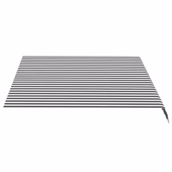 vidaXL Replacement Fabric for Awning Anthracite and White 3.5x2.5 m Canopy