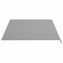 vidaXL Replacement Fabric for Awning Anthracite and White 4x3 m Outdoor Canopy