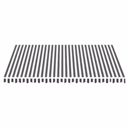 vidaXL Replacement Fabric for Awning Anthracite and White 4.5x3.5 m Canopy - Additional view 2