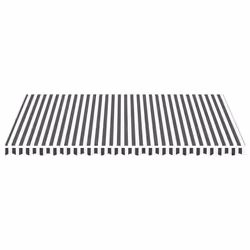 vidaXL Replacement Fabric for Awning Anthracite and White 5x3 m Outdoor Canopy - Additional view 2