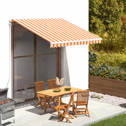 vidaXL Replacement Fabric for Awning Yellow and Orange 3x2.5 m Outdoor Canopy