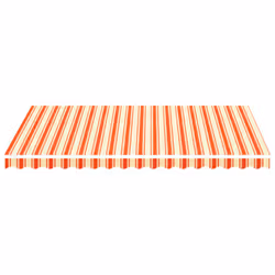 vidaXL Replacement Fabric for Awning Yellow and Orange 3.5x2.5 m Lawn Canopy