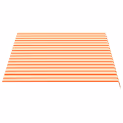 vidaXL Replacement Fabric for Awning Yellow and Orange 3.5x2.5 m Lawn Canopy