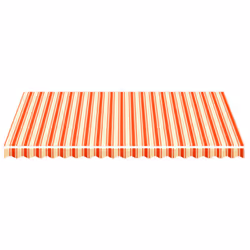 vidaXL Replacement Fabric for Awning Yellow and Orange 4.5x3 m Outdoor Canopy