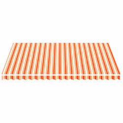 vidaXL Replacement Fabric for Awning Yellow and Orange 4.5x3.5 m Lawn Canopy