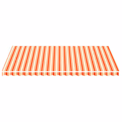 vidaXL Replacement Fabric for Awning Yellow and Orange 5x3 m Outdoor Canopy
