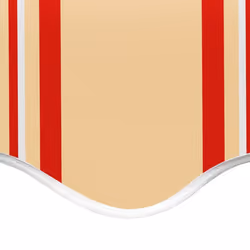 vidaXL Replacement Fabric for Awning Yellow and Orange 6x3 m Outdoor Canopy - Additional view 4