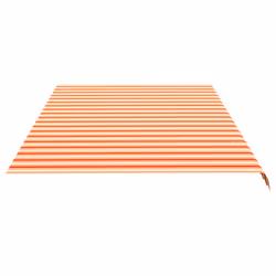vidaXL Replacement Fabric for Awning Yellow and Orange 6x3.5 m Outdoor Canopy