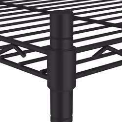 vidaXL 3-Tier Storage Rack Black 150 kg Workshop Shelving Holder Organiser - Additional view 4
