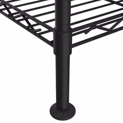 vidaXL 3-Tier Storage Rack Black 150 kg Workshop Shelving Holder Organiser - Additional view 5