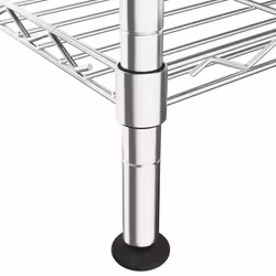 vidaXL 5-Tier Storage Shelf Workshop Garage Shelving Unit Storage Rack Holder - chrome - Additional view 5