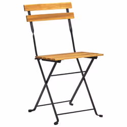 3pc vidaXL Solid Acacia Wood Folding Bistro Set | Garden Furniture Set